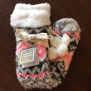 knee high winter fuzzy socks